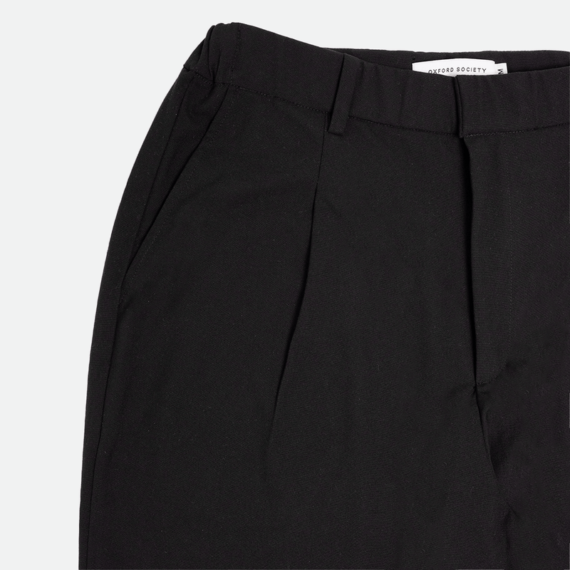 Carlton Pleated Pants Black - Oxford-Society