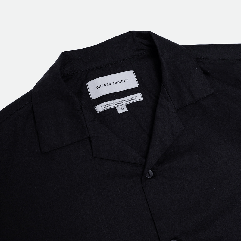 Chester Pocket Shirt Black - Oxford-Society