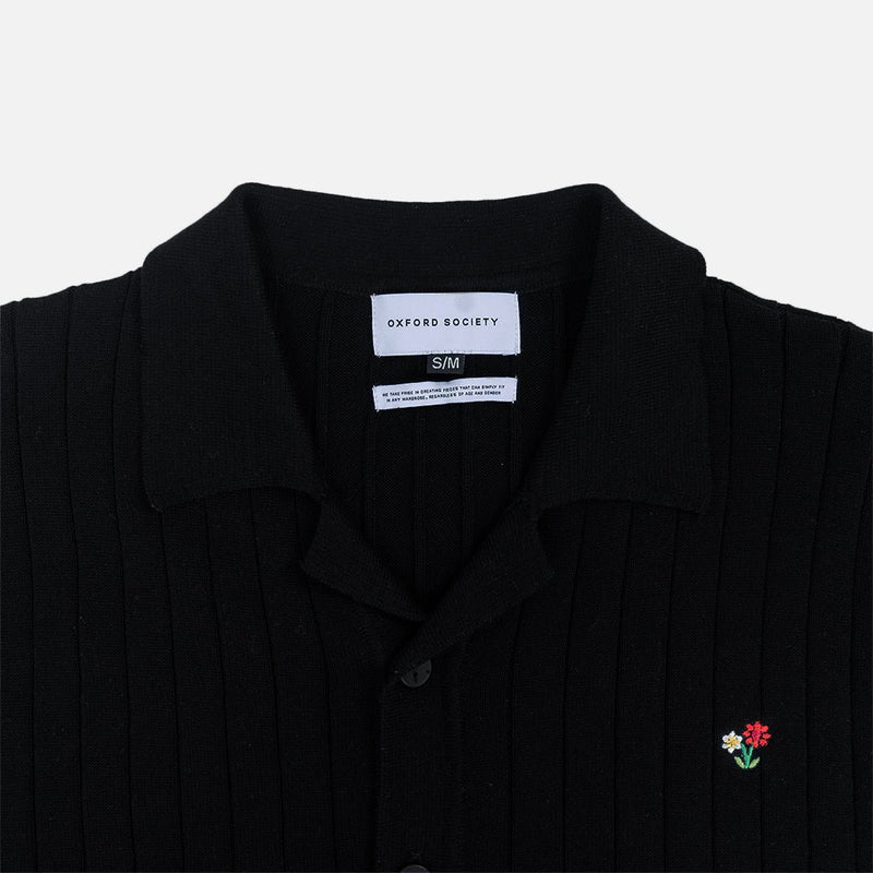 Whippendell Knit Shirt Black - Oxford-Society