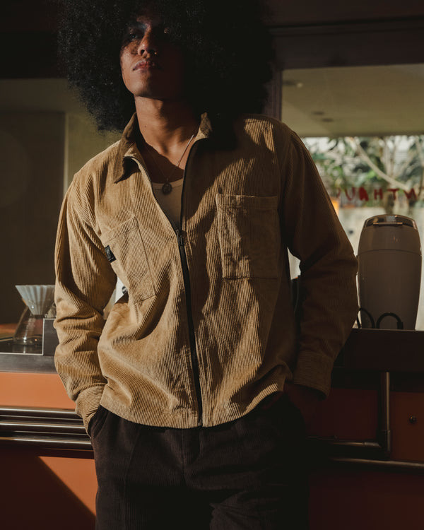 Norham Zipper Jacket Beige
