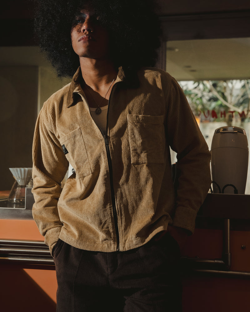 Norham Zipper Jacket Beige