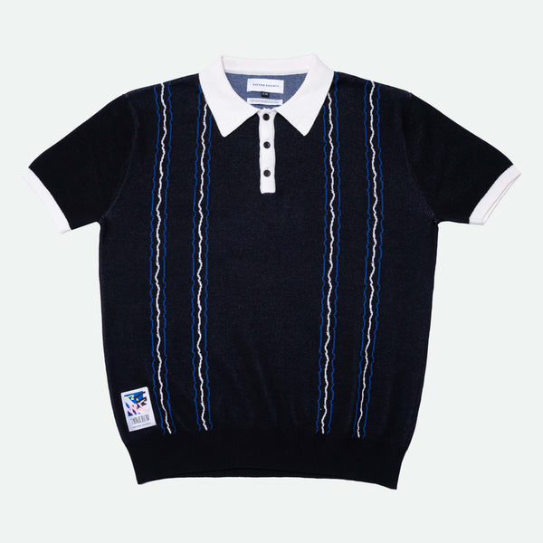 Oxford Society x Stereoflow Barbican Polo Knit Black