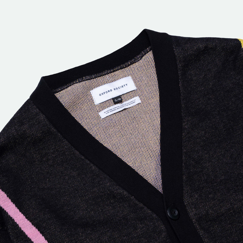 Oxford Society x Stereoflow Tate Cardigan Knit Black