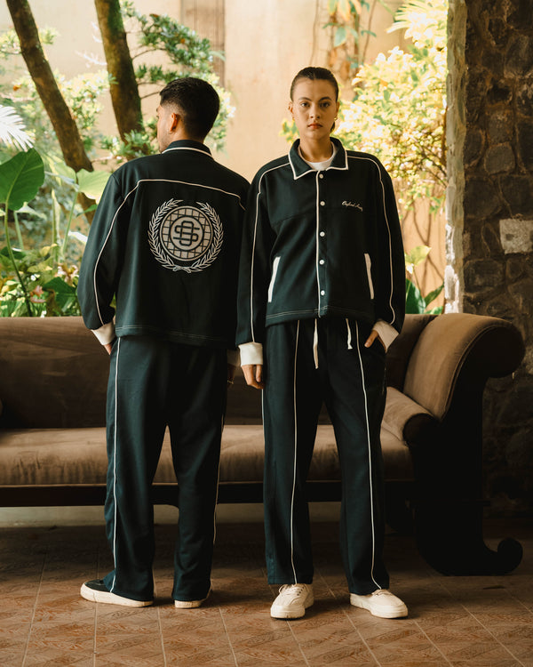Leys Track Top Navy