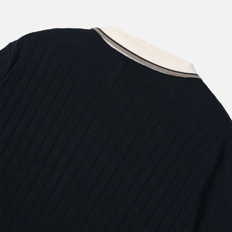 Weston Knit Polo Black