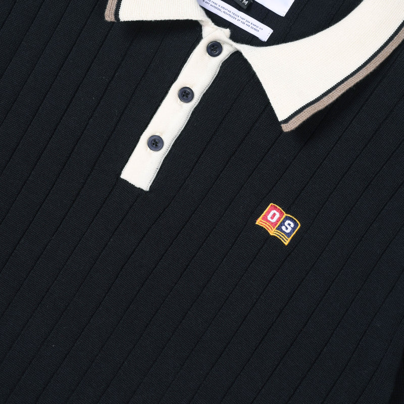 Weston Knit Polo Black