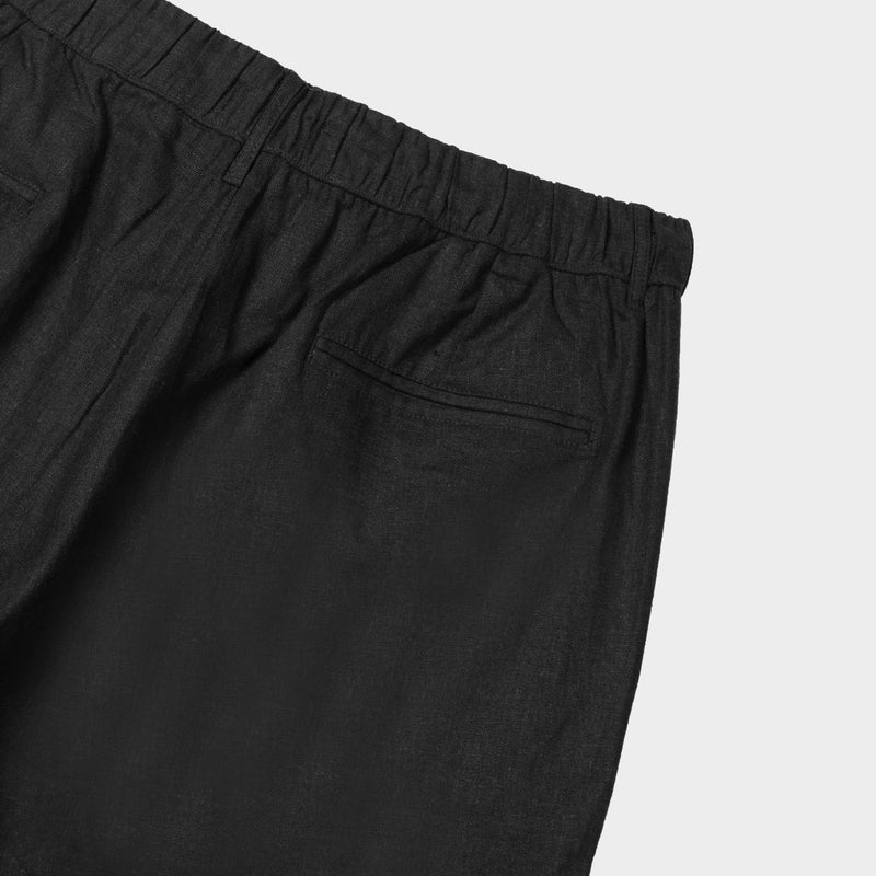 Highcliffe Linen Shorts Black