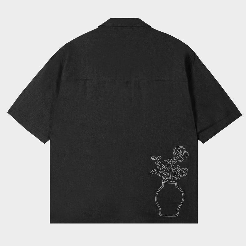 Lymington Linen Shirt Black