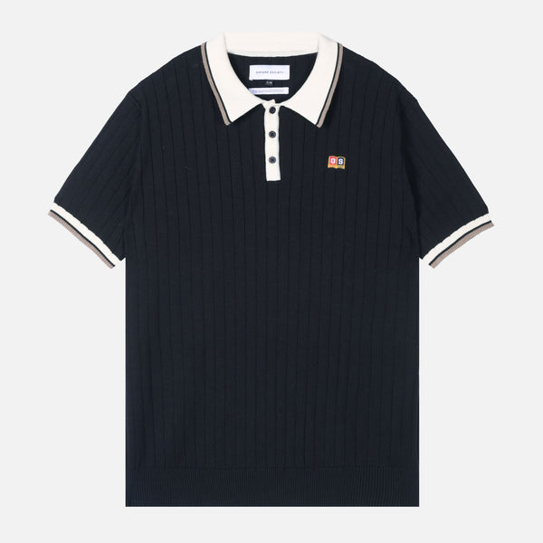 Weston Knit Polo Black