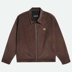 Caldwell Corduroy Double Zip Jacket Brown