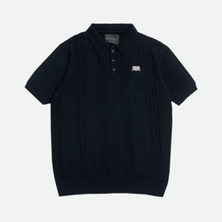 Ascher Knit Polo Navy