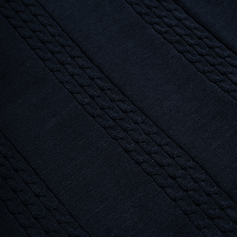 Ascher Knit Polo Navy