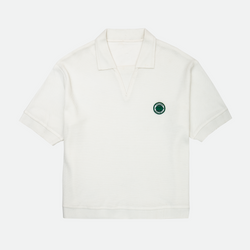 Bury Knit Polo White