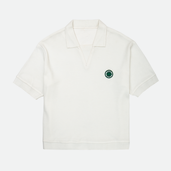 Bury Knit Polo White