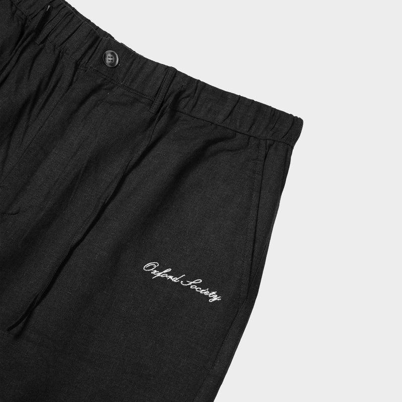 Highcliffe Linen Shorts Black