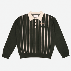 Osborne Longsleeve Polo Knit Green