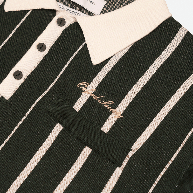 Osborne Longsleeve Polo Knit Green