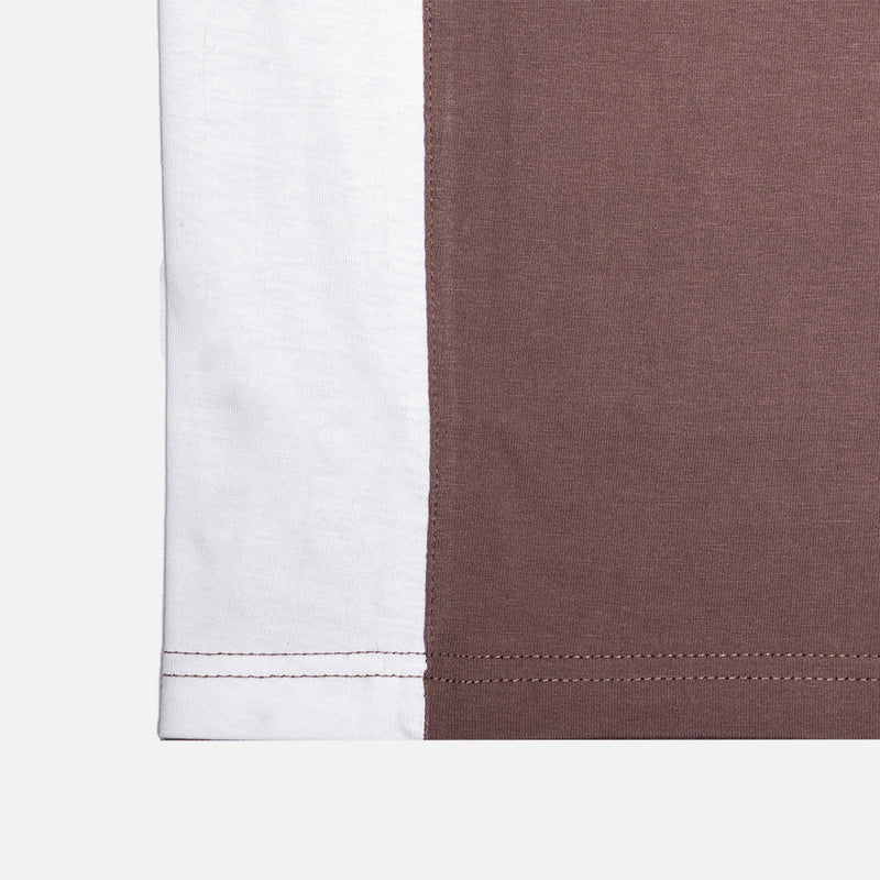 Crescent Polo Shirt Broken White & Brown