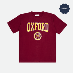 College T-Shirt Burgundy (Kids) - Oxford-Society