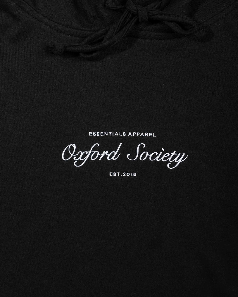 Headington Hooded Pullover Black - Oxford-Society
