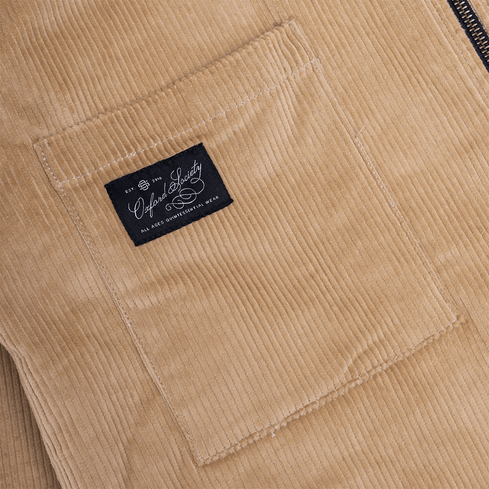 Norham Zipper Jacket Beige – Oxford-Society